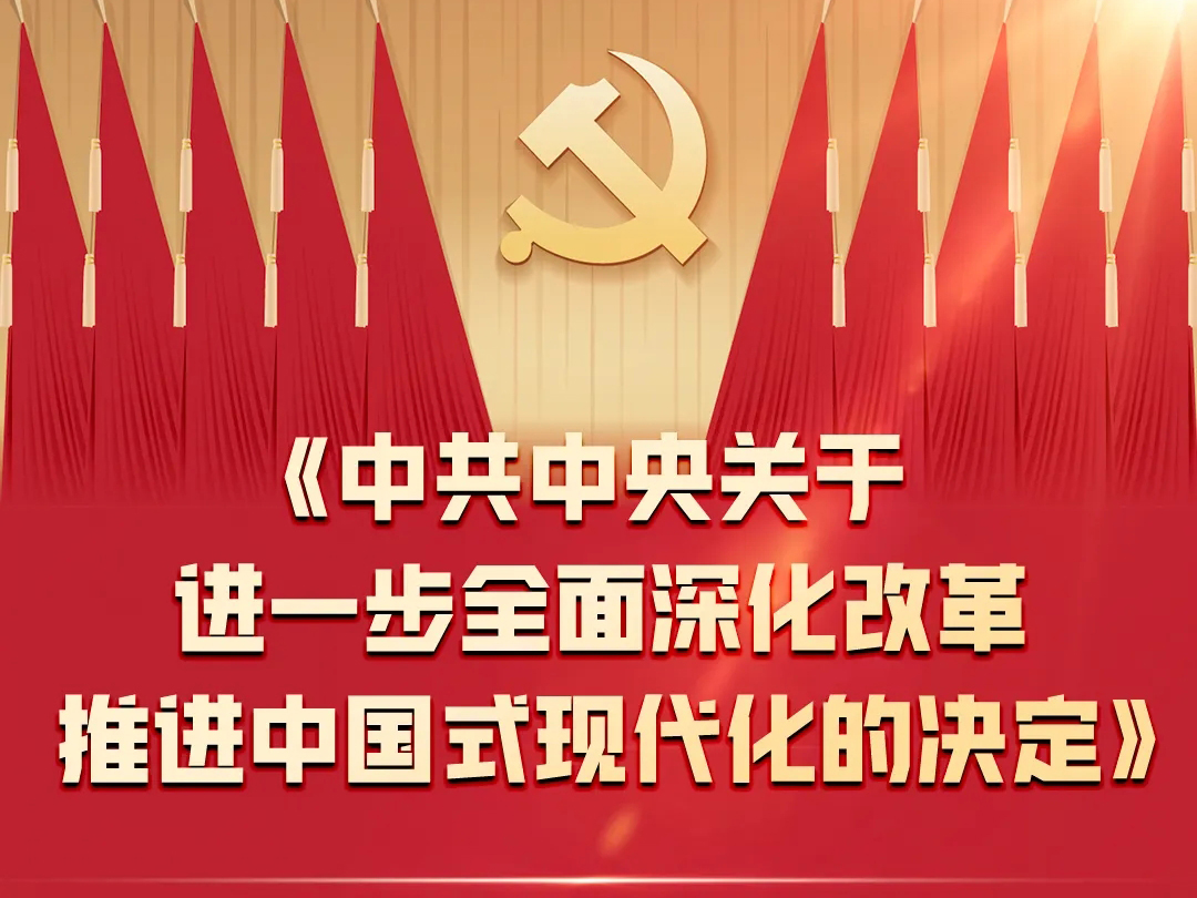 一图全解二十届三中全会《决定》